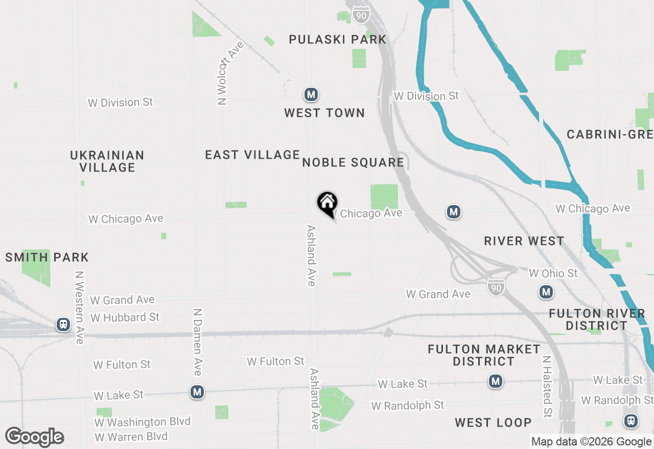 Map of 1506 W Superior Street #1, Chicago, IL 60642