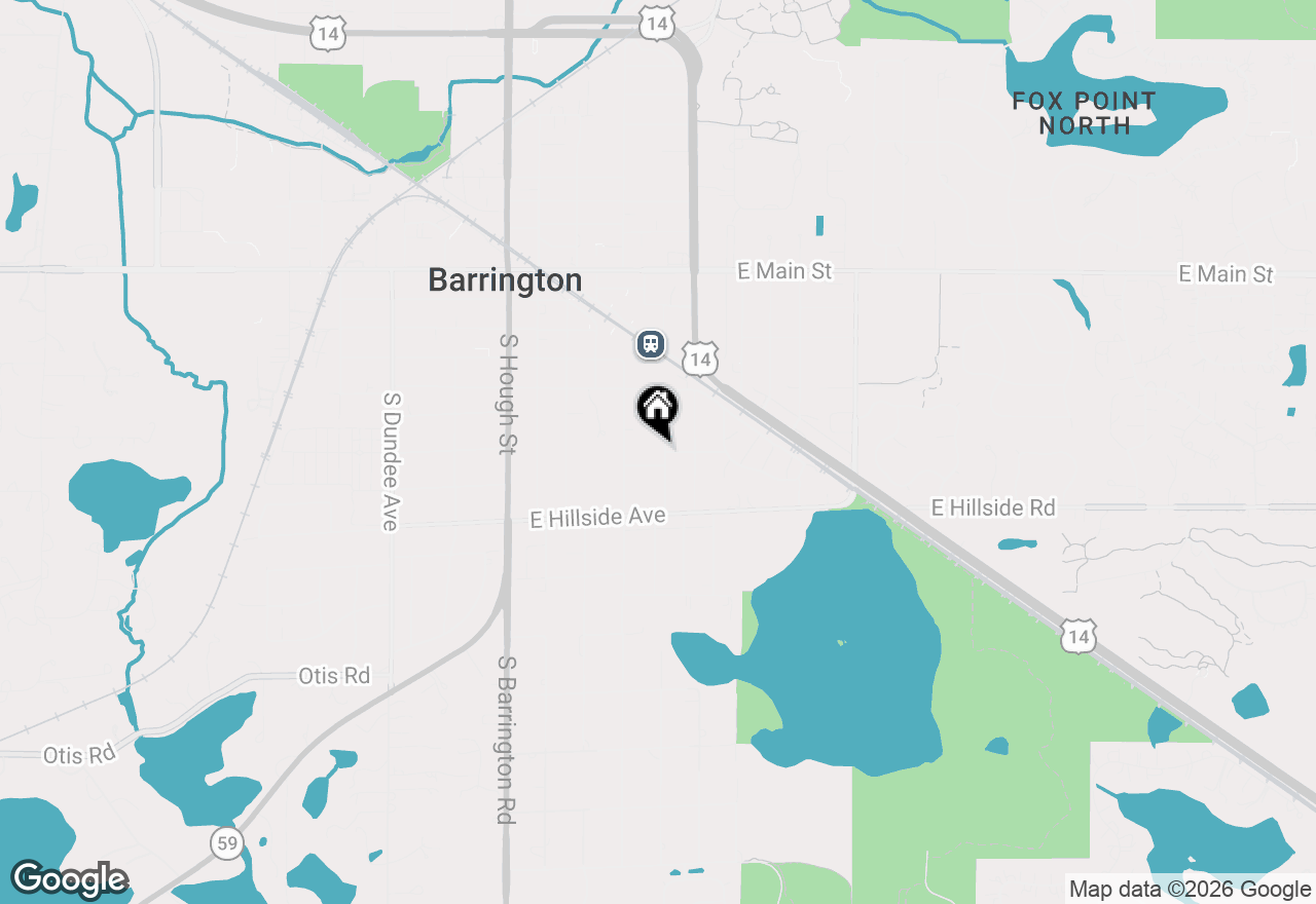 Map of 554 Division Street, Barrington, IL 60010
