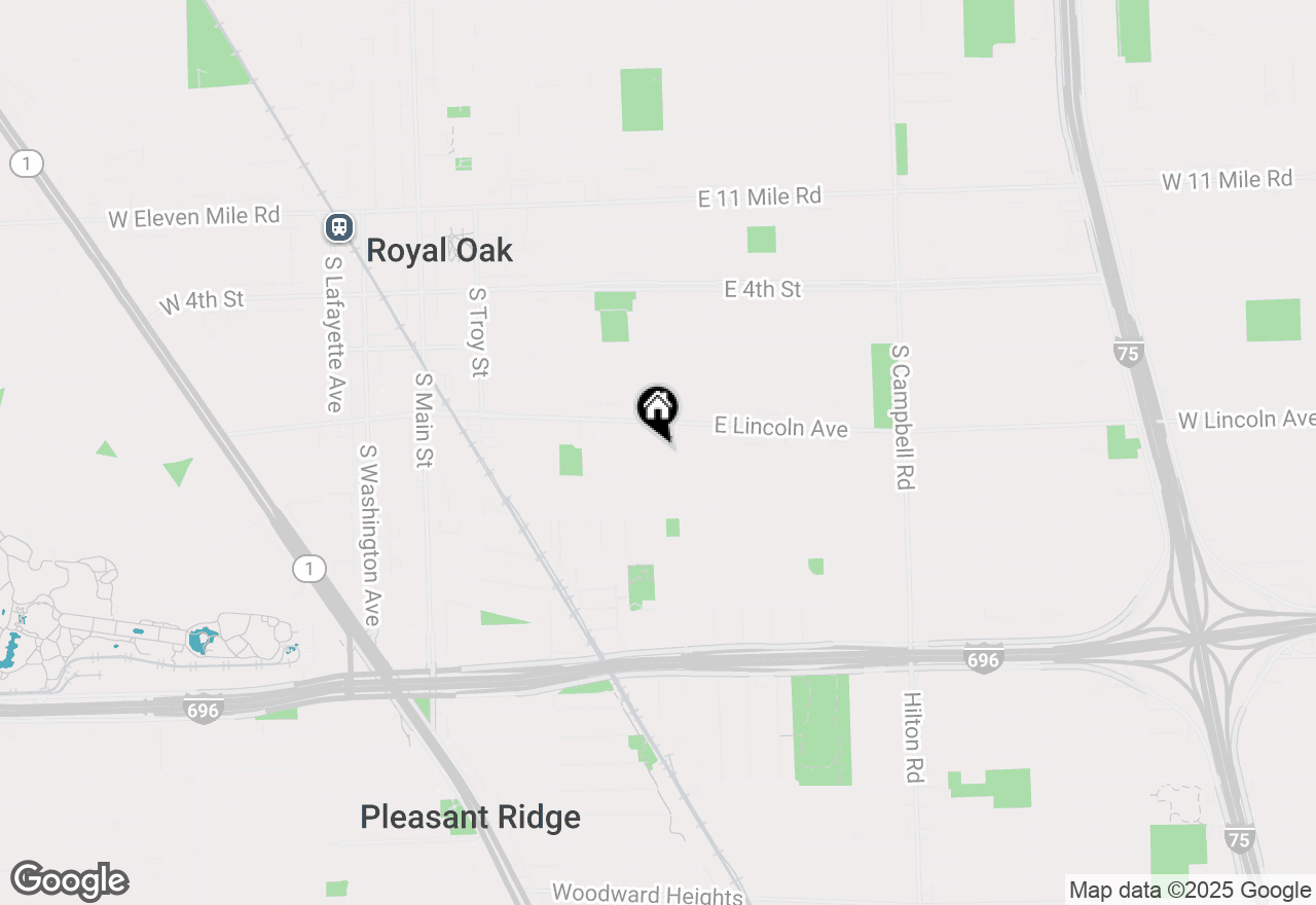 Map of 901 Longfellow Avenue, Royal Oak, MI 48067