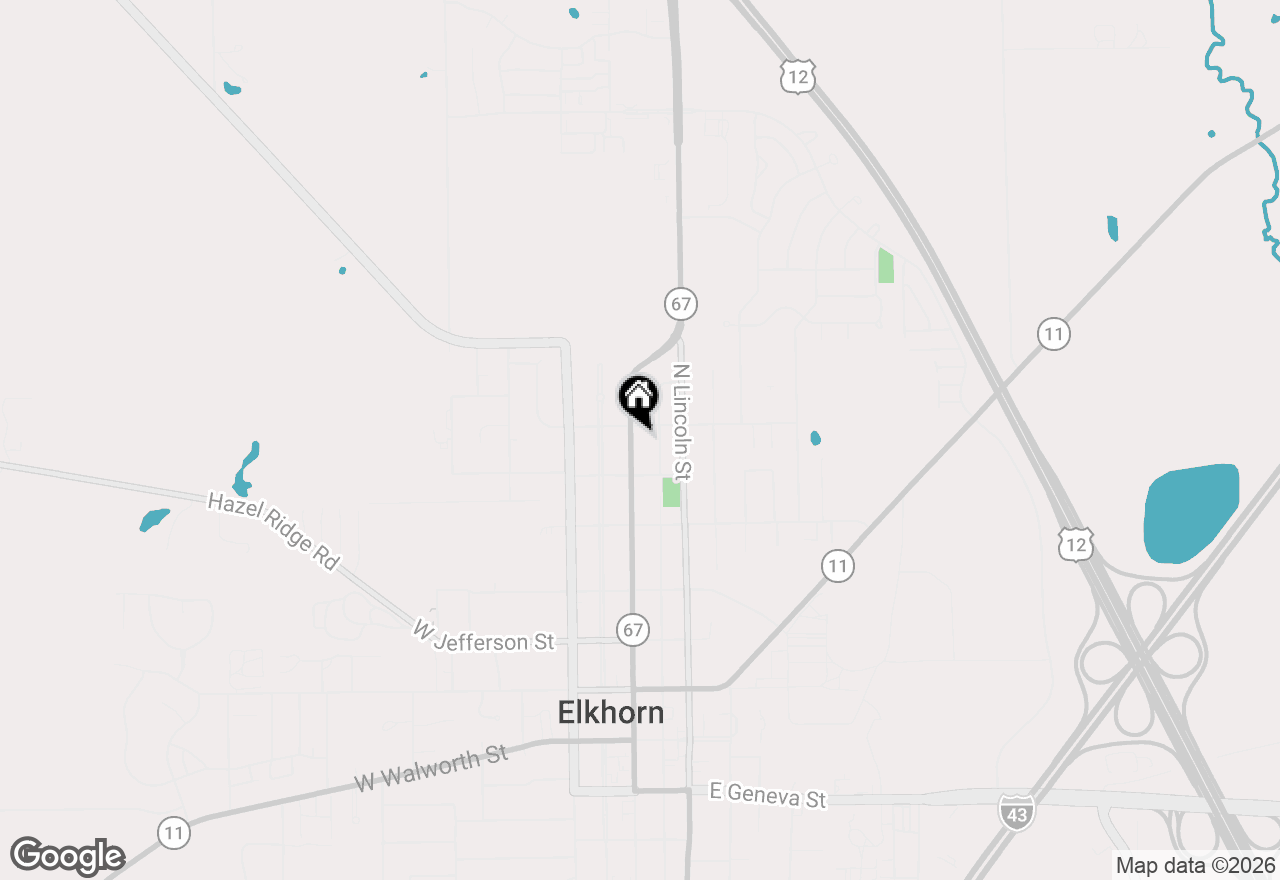 Map of 517 N Wisconsin St, Elkhorn, WI 53121