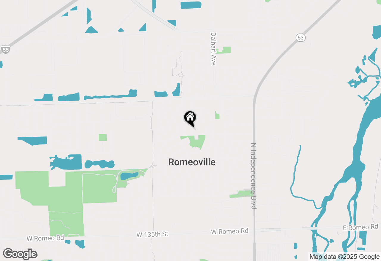 Map of 604 Iola Avenue, Romeoville, IL 60446