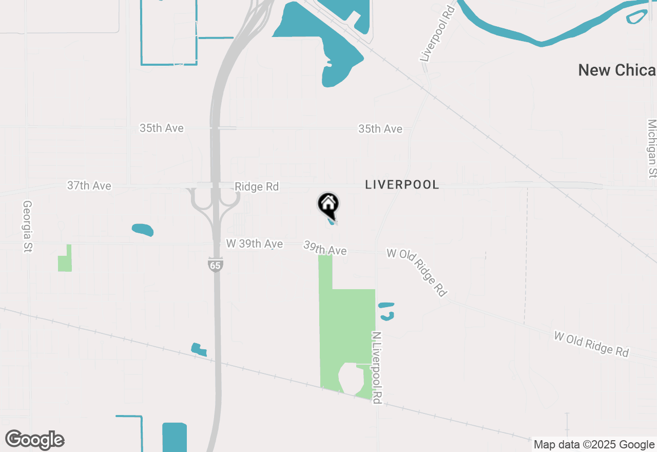 Map of 3854 Sherman Street, Hobart, IN 46342