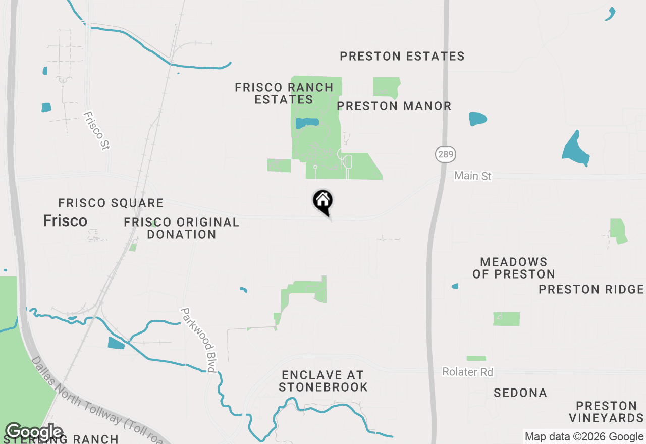 Map of 8100 Bobwhite Drive, Frisco, TX 75034