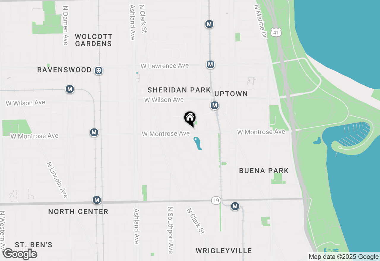 Map of 4400 N Magnolia Avenue #410, Chicago, IL 60640