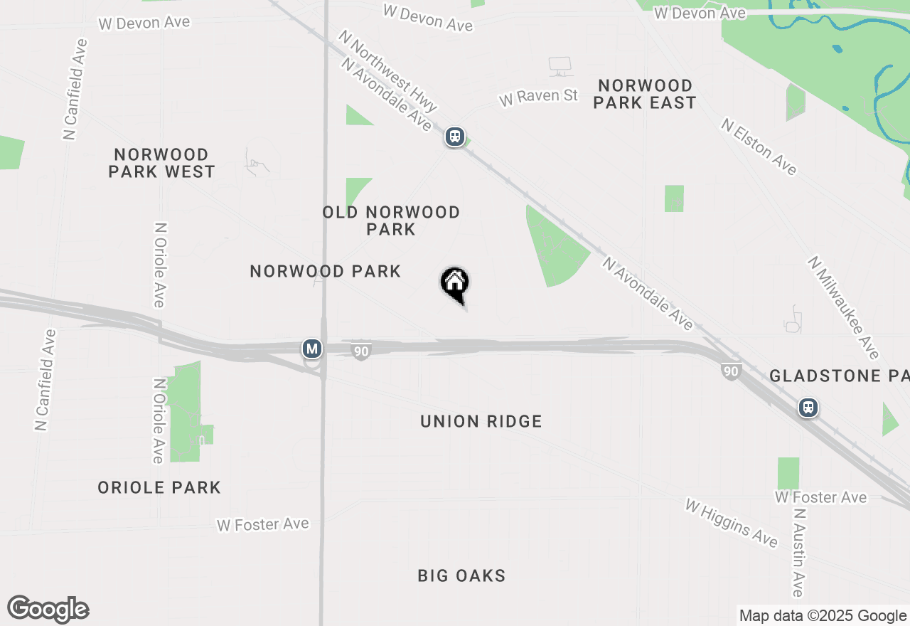 Map of 6836 W Hobart Avenue #1, Chicago, IL 60631