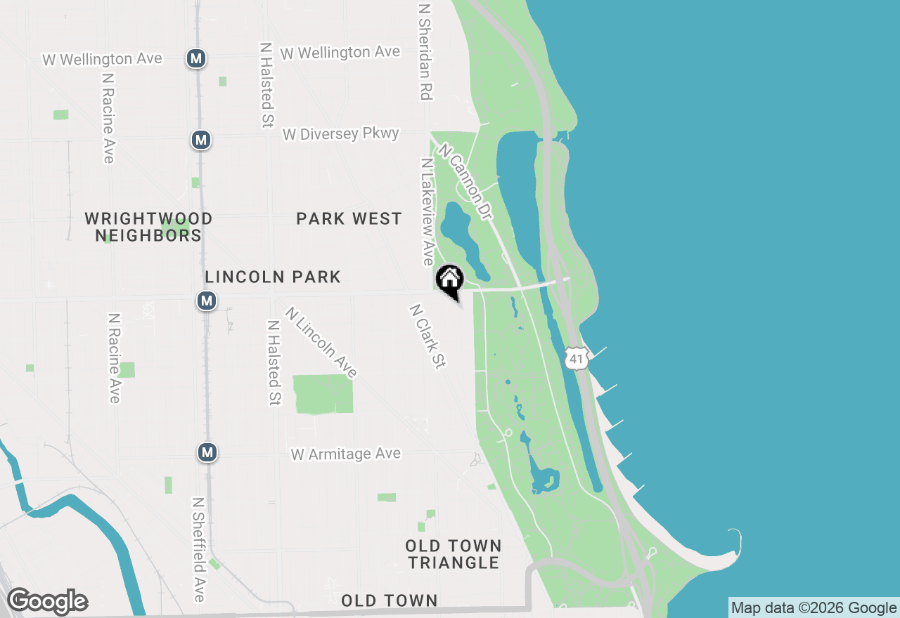 Map of 2339 N Commonwealth Avenue #1D, Chicago, IL 60614