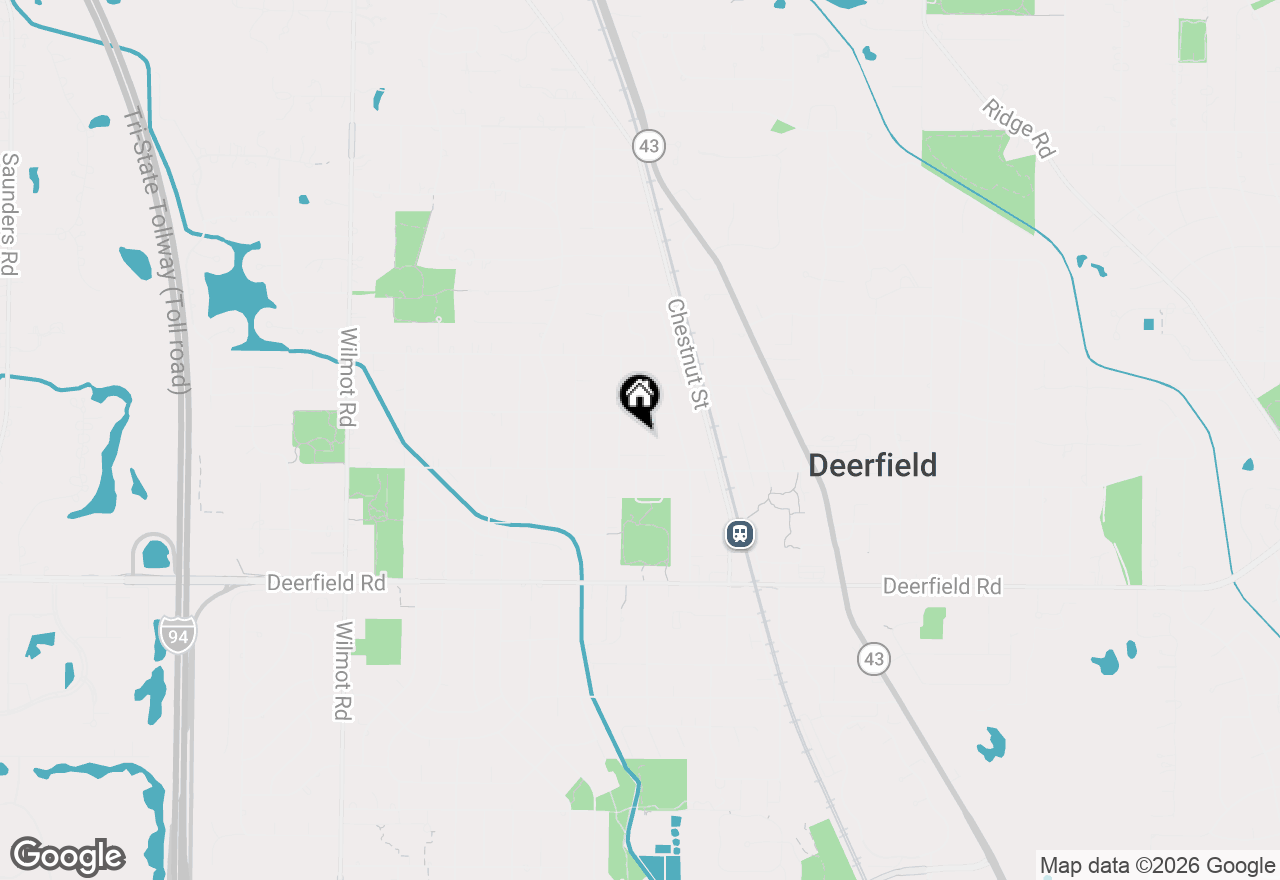 Map of 1032 Sheridan Avenue, Deerfield, IL 60015