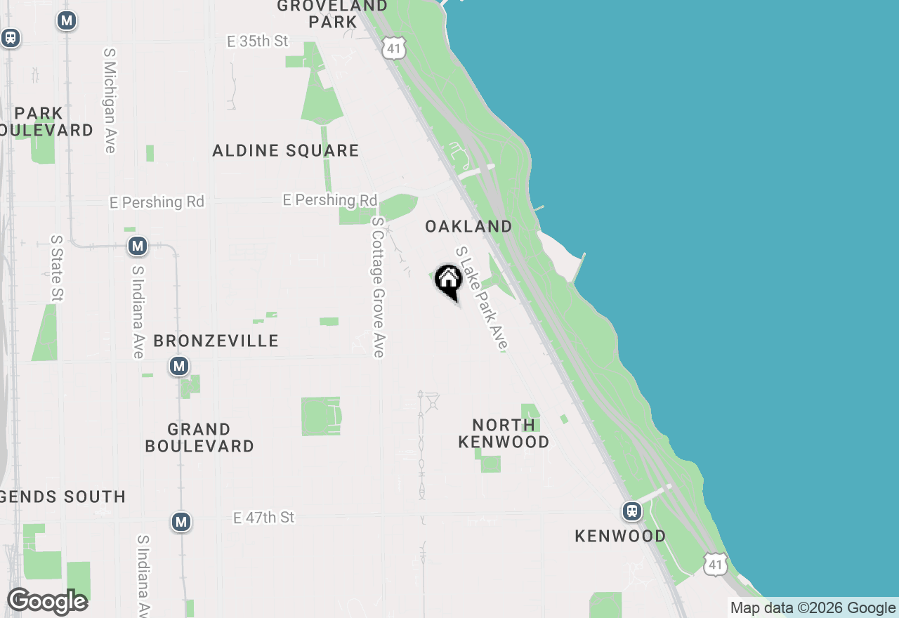 Map of 4134 S Ellis Avenue, Chicago, IL 60653