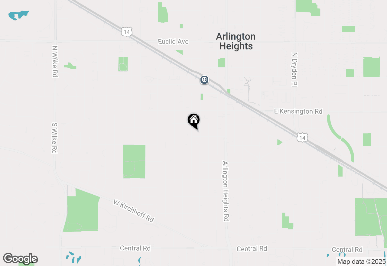 Map of 233 S Highland Avenue #1S, Arlington Heights, IL 60005