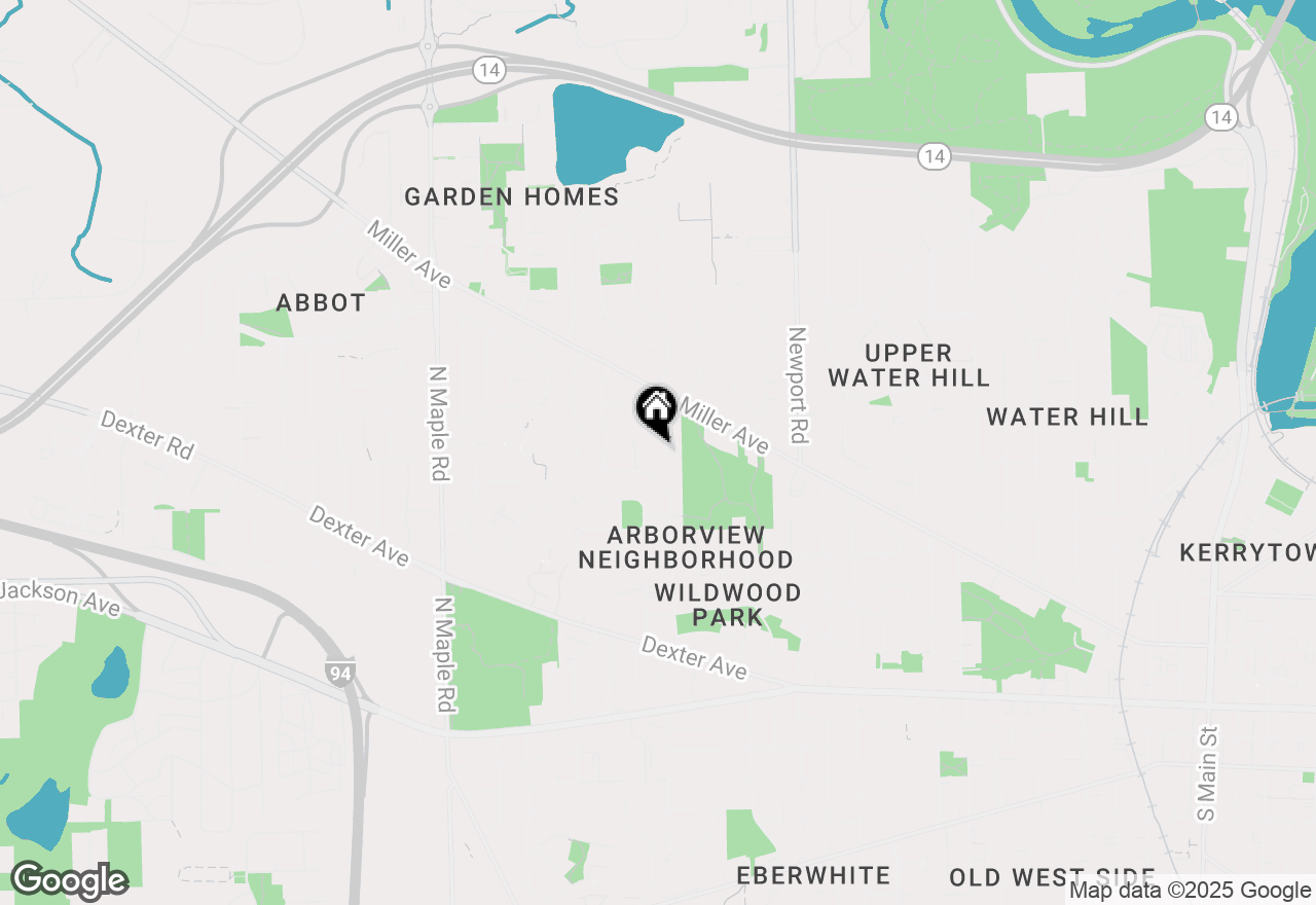 Map of 827 Westwood Avenue, Ann Arbor, MI 48103
