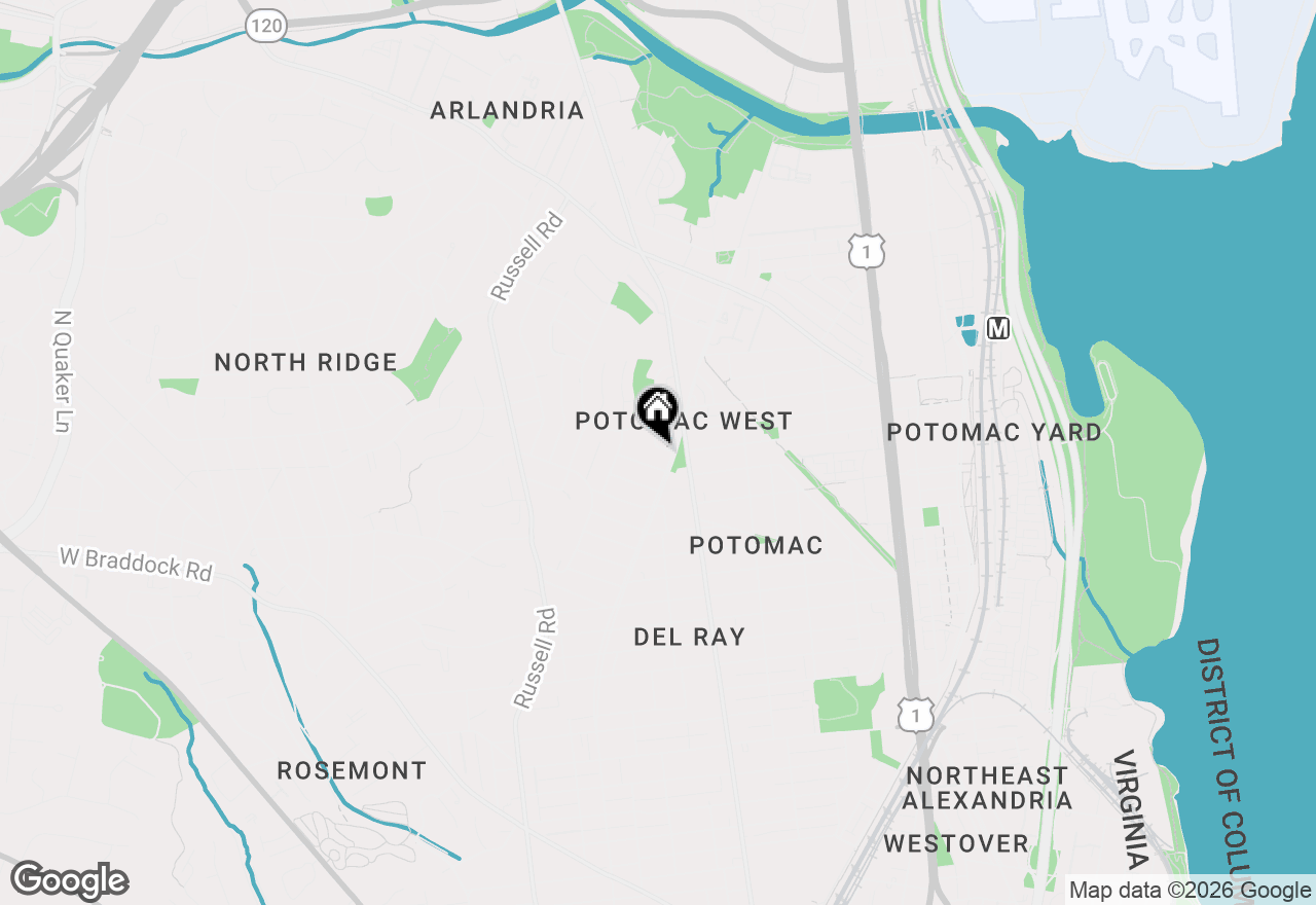 Map of 14 Ancell Street, Alexandria, VA 22305