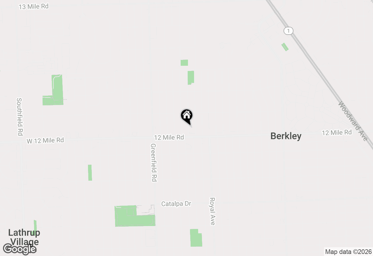 Map of 3515 Bacon Avenue, Berkley, MI 48072