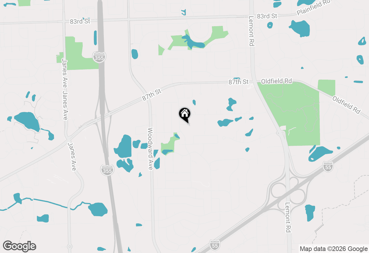 Map of 20W425 Peters Court, Downers Grove, IL 60516