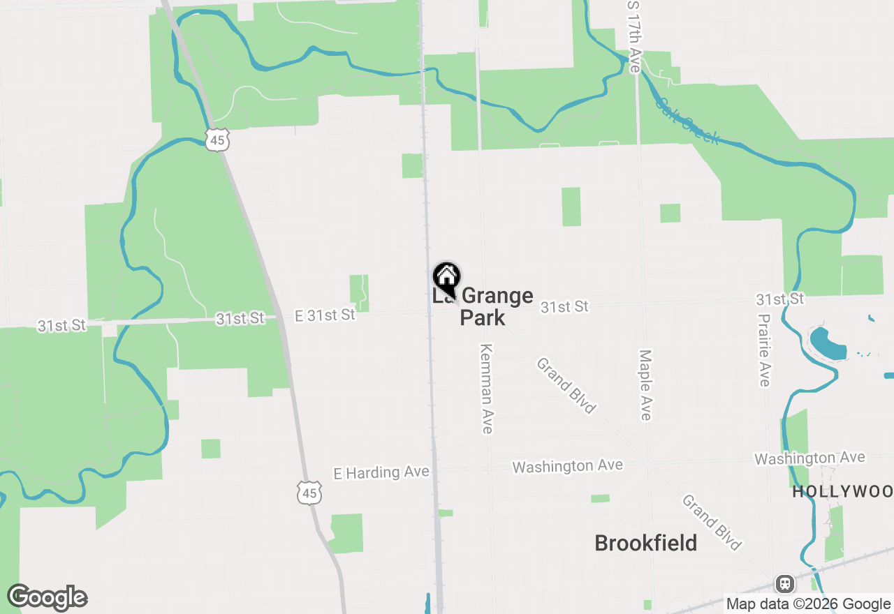 Map of (Address confidential), La Grange Park, Illinois 60526