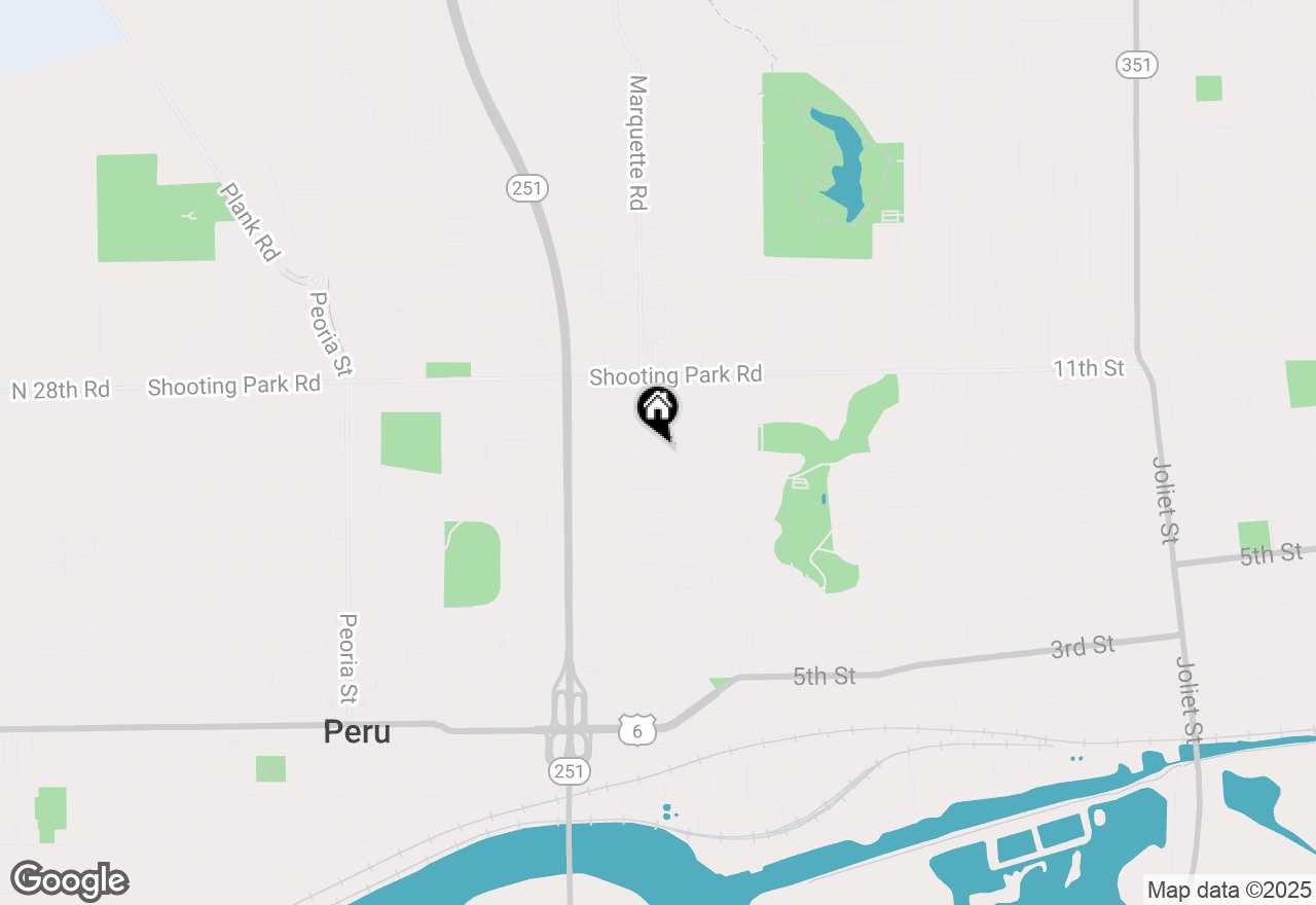 Map of 820 14th Street, Peru, IL 61354