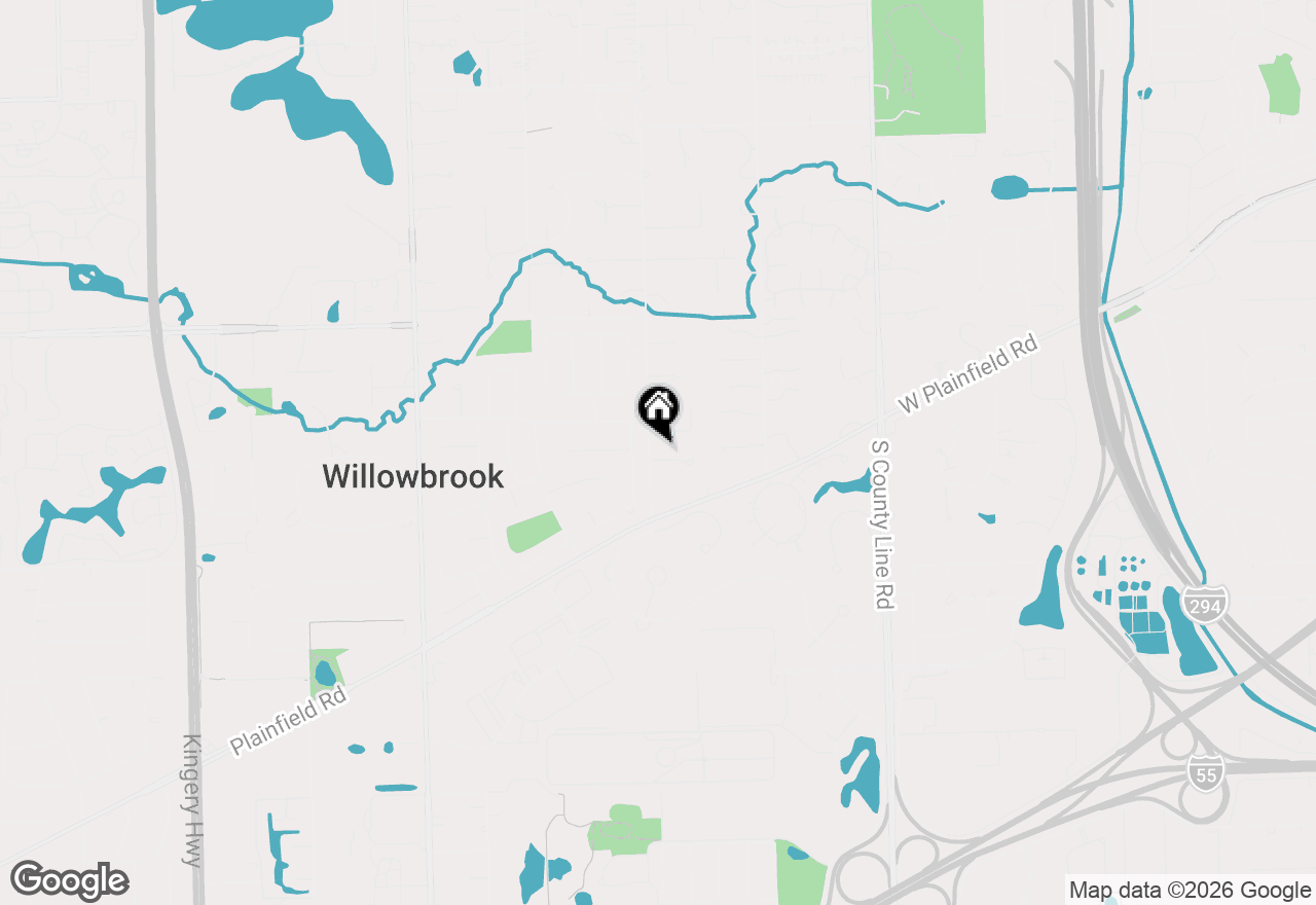Map of 26 Ridgefield Lane, Burr Ridge, IL 60527