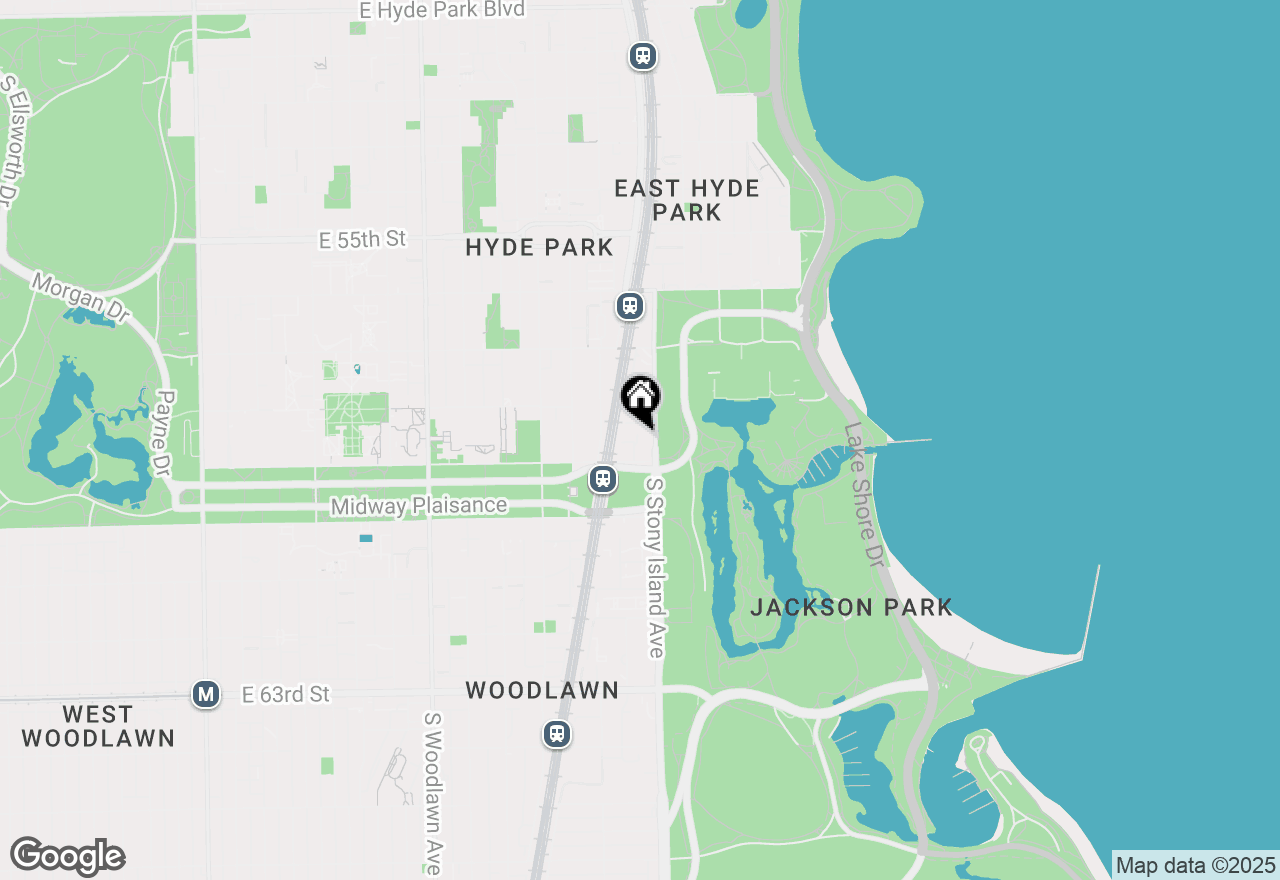 Map of 5840 S Stony Island Avenue #15F, Chicago, IL 60637