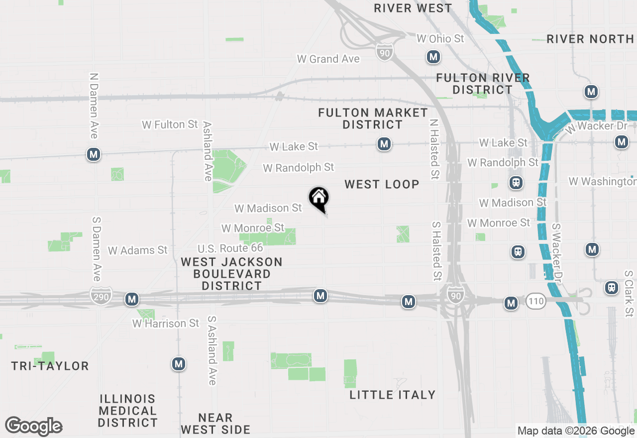 Map of 1200 W Monroe Street #502, Chicago, IL 60607