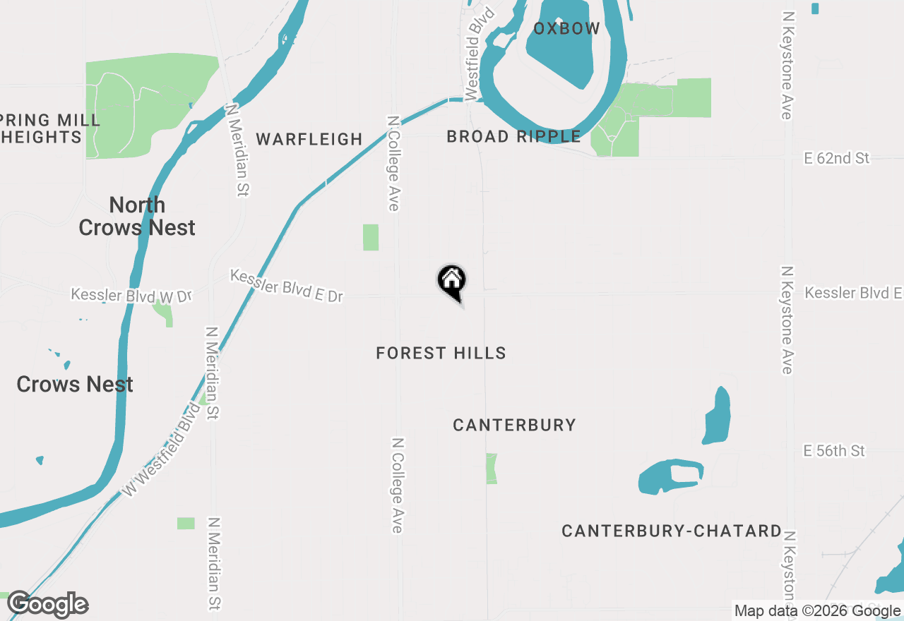 Map of 5872 Forest Lane, Indianapolis, IN 46220