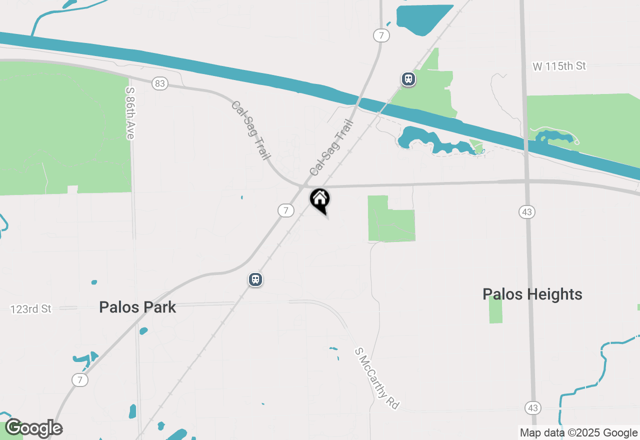 Map of 7909 W 120th Street, Palos Park, IL 60464