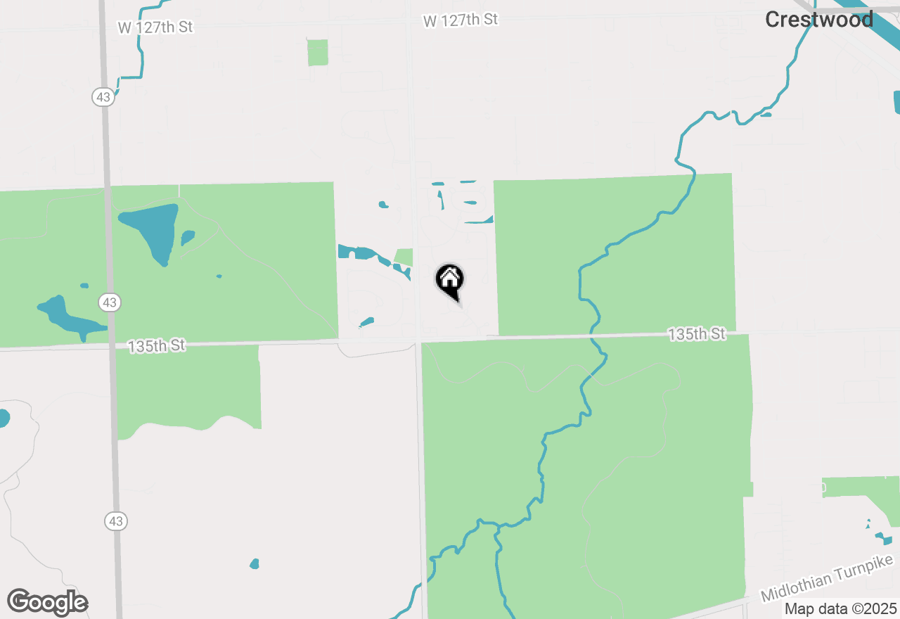 Map of 13350 Forest Ridge Drive #2, Palos Heights, IL 60463