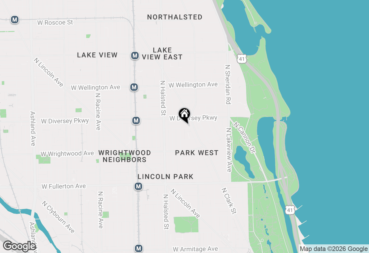 Map of 632 W Schubert Avenue #1, Chicago, IL 60614