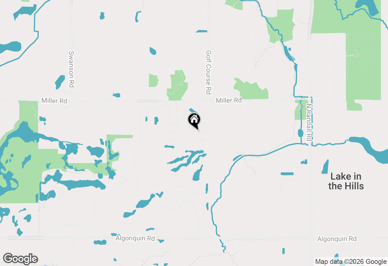 Map of 520 Barton Creek Drive, Lake In The Hills, IL 60156