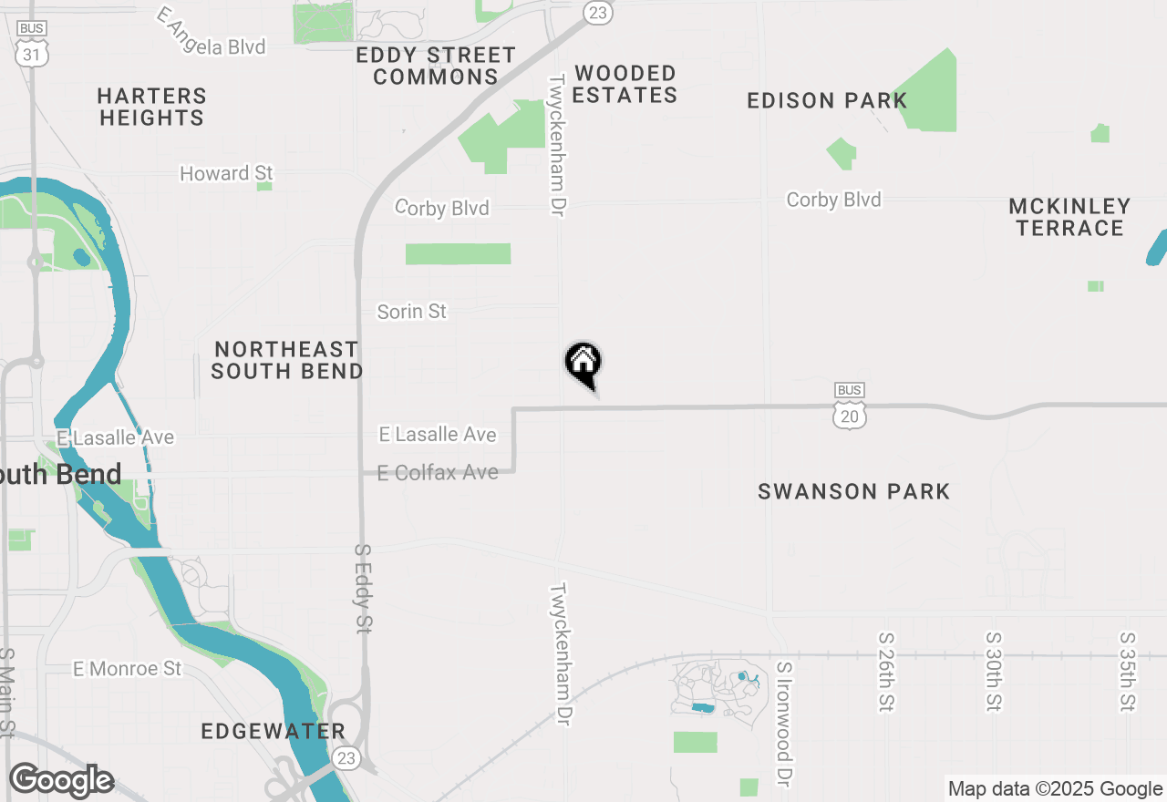 Map of 1519 Mckinley Avenue, South Bend, IN 46617