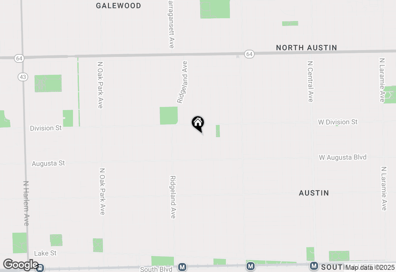 Map of 842 Mapleton Avenue, Oak Park, IL 60302