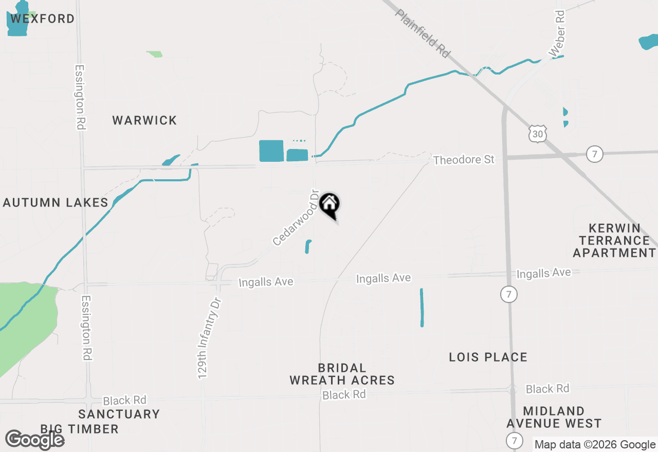 Map of 1361 Rock Run Drive #H, Crest Hill, IL 60403