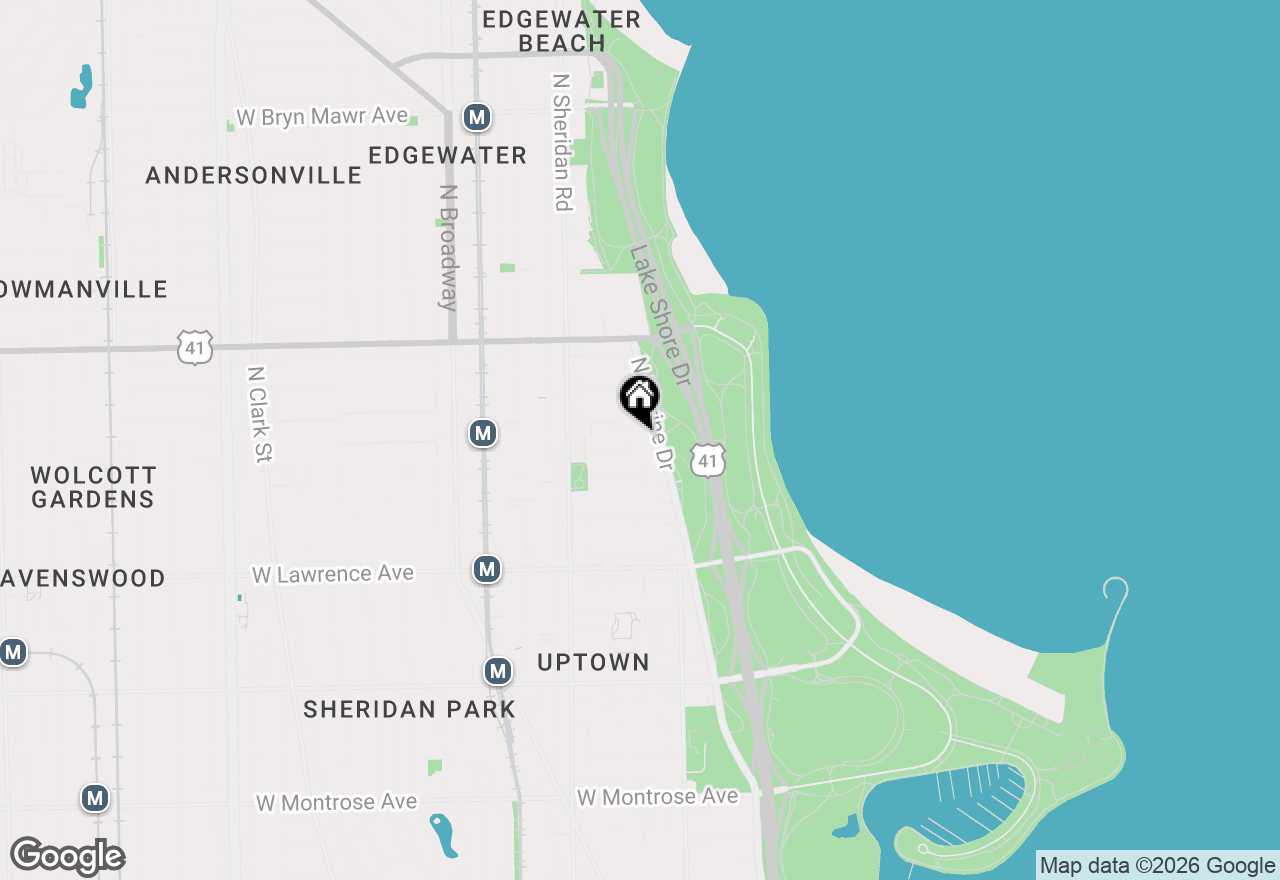 Map of 4970 N Marine Drive #827, Chicago, IL 60640