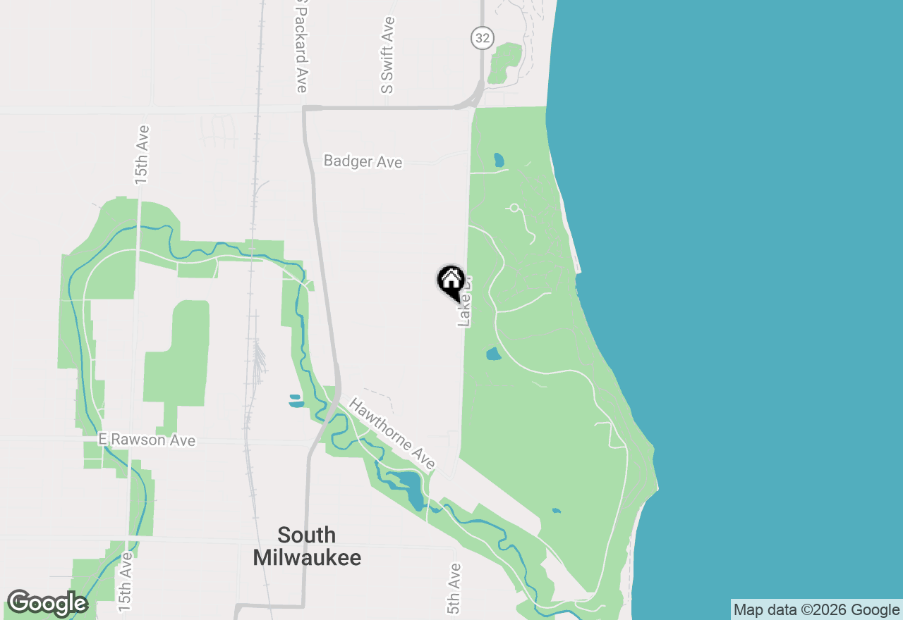 Map of 902 Lake Dr, South Milwaukee, WI 53172