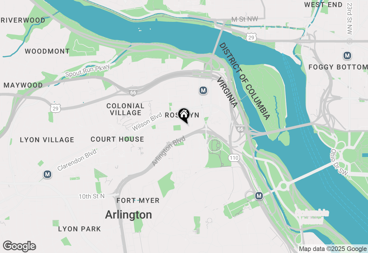 Map of 1600 N Oak Street #1728, Arlington, VA 22209