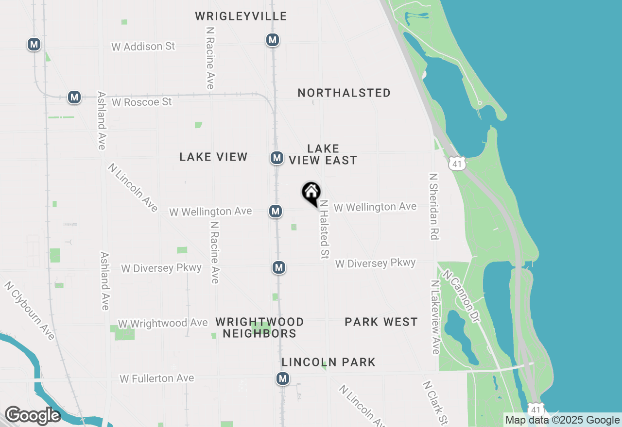 Map of 829 W Wellington Avenue, Chicago, IL 60657