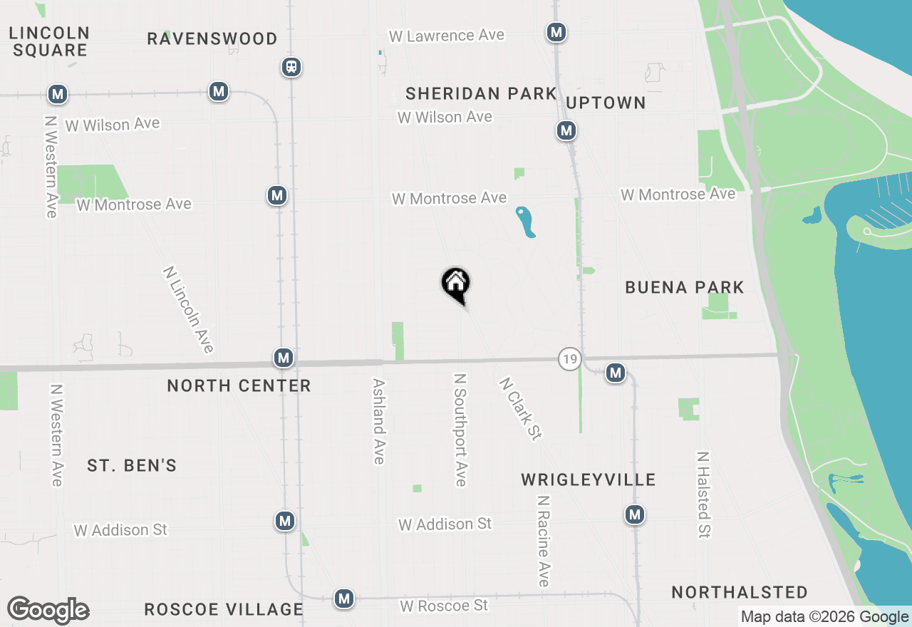 Map of 4110 N Southport Avenue #1N, Chicago, IL 60613