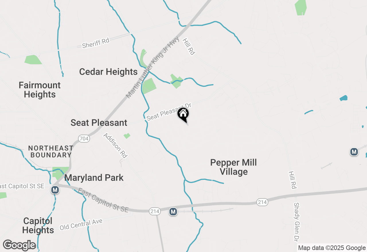 Map of 419 Carmody Hills Drive, Capitol Heights, MD 20743