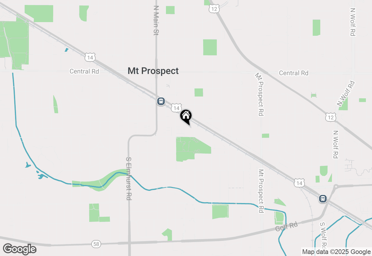 Map of 303 S Elm Street, Mount Prospect, IL 60056