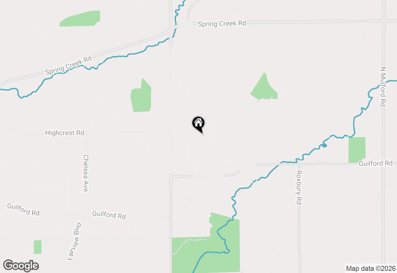 Map of 4701 Highcrest Road, Rockford, IL 61107