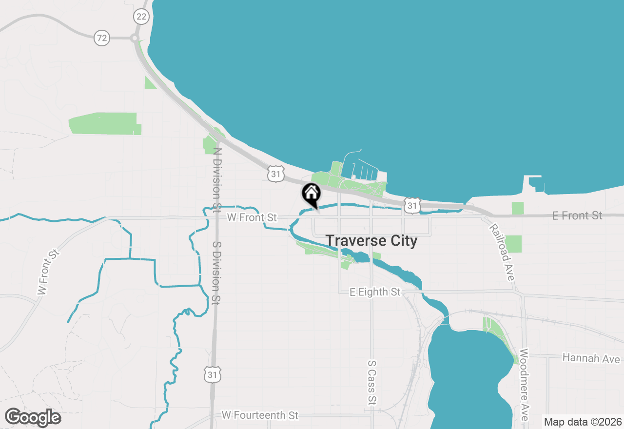 Map of 302 W Front Street #6, Traverse City, MI 49684