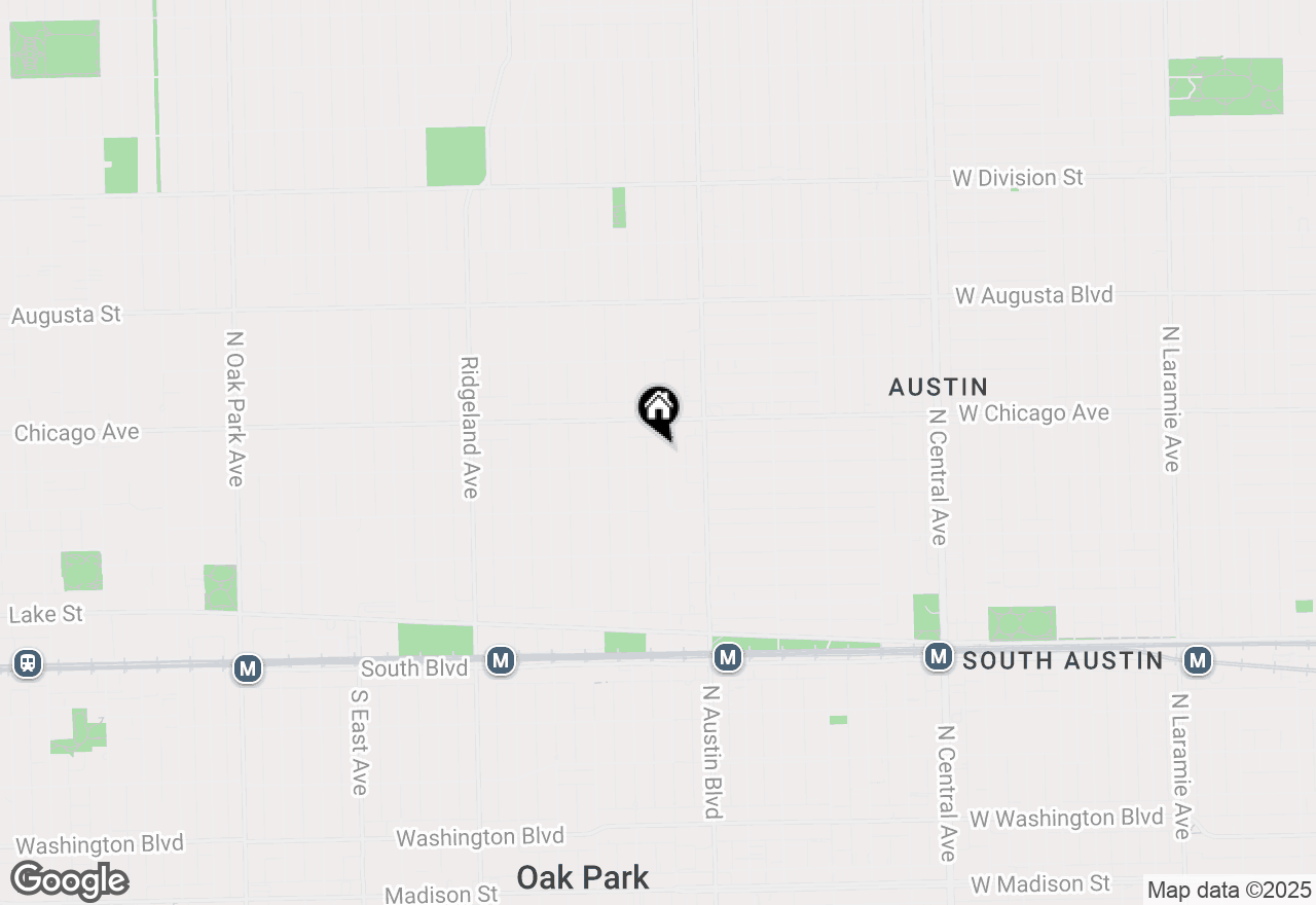 Map of 411 N Humphrey Avenue, Oak Park, IL 60302