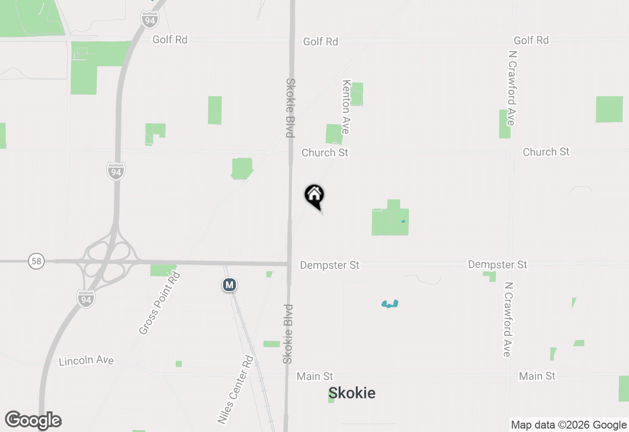 Map of 8944 Kilpatrick Avenue #GDN, Skokie, IL 60076