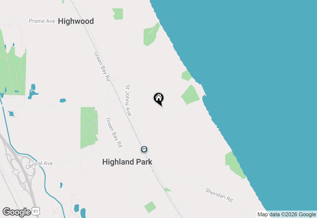 Map of 1981 Linden Avenue, Highland Park, IL 60035