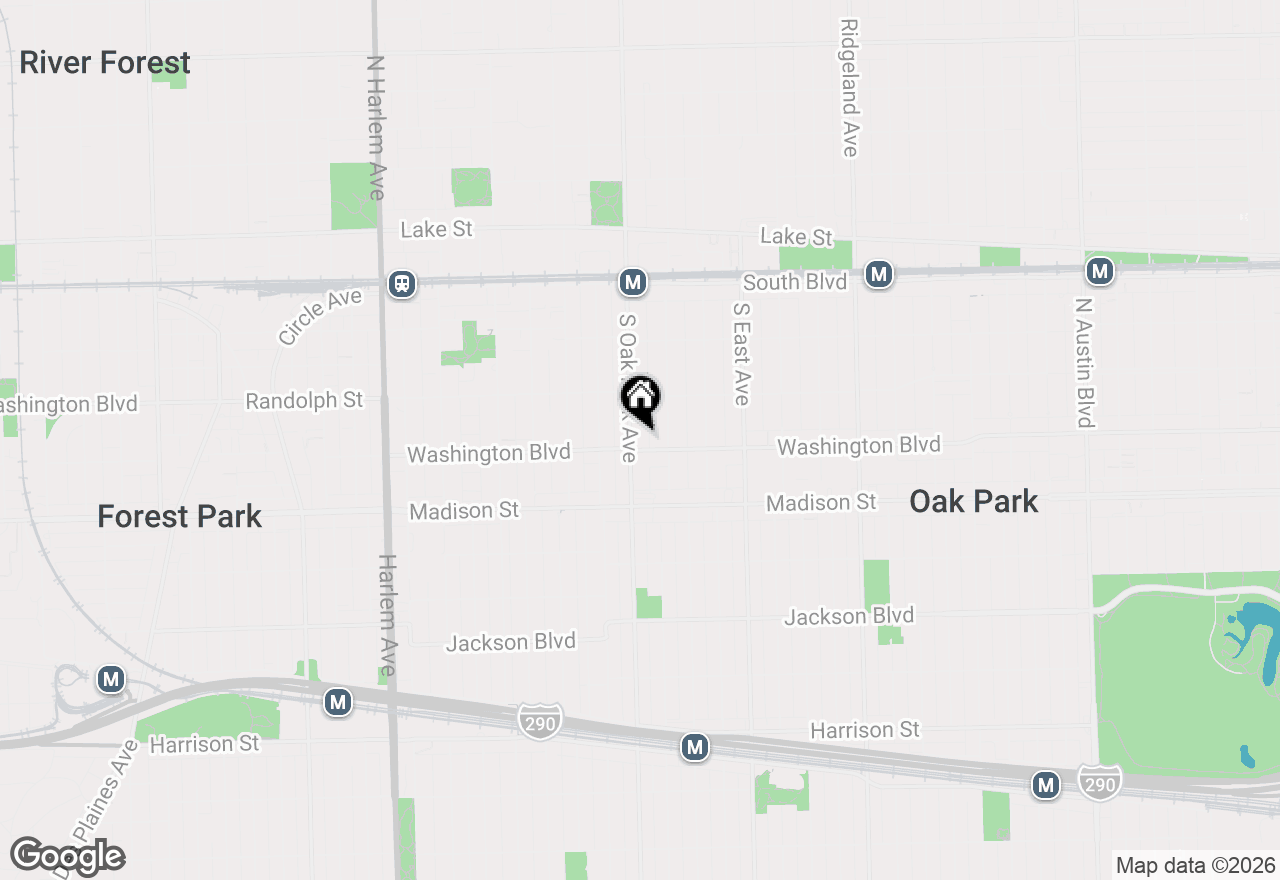 Map of 338 S Oak Park Avenue #C, Oak Park, IL 60302