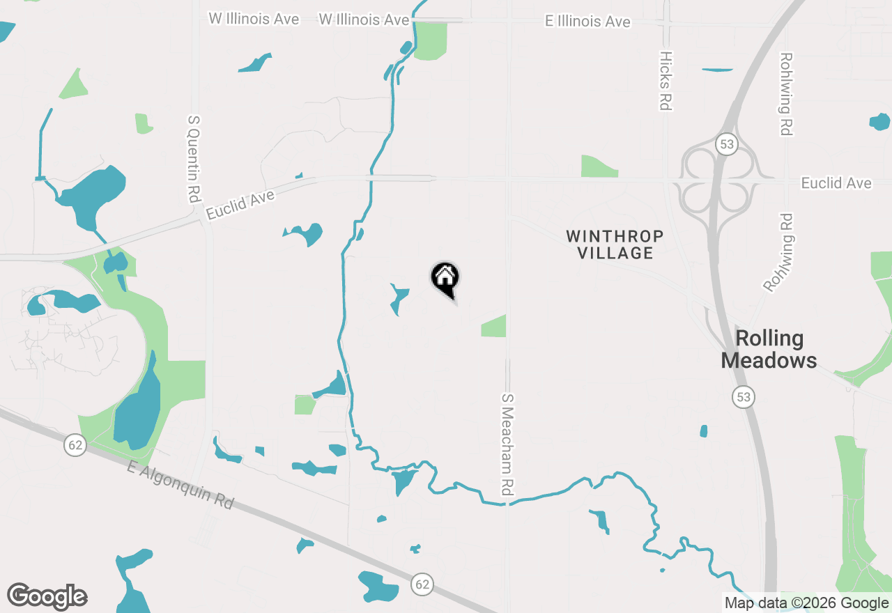Map of 2634 Smith Street, Rolling Meadows, IL 60008