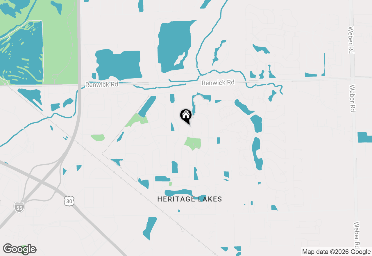 Map of 3713 Mustang Road, Joliet, IL 60435
