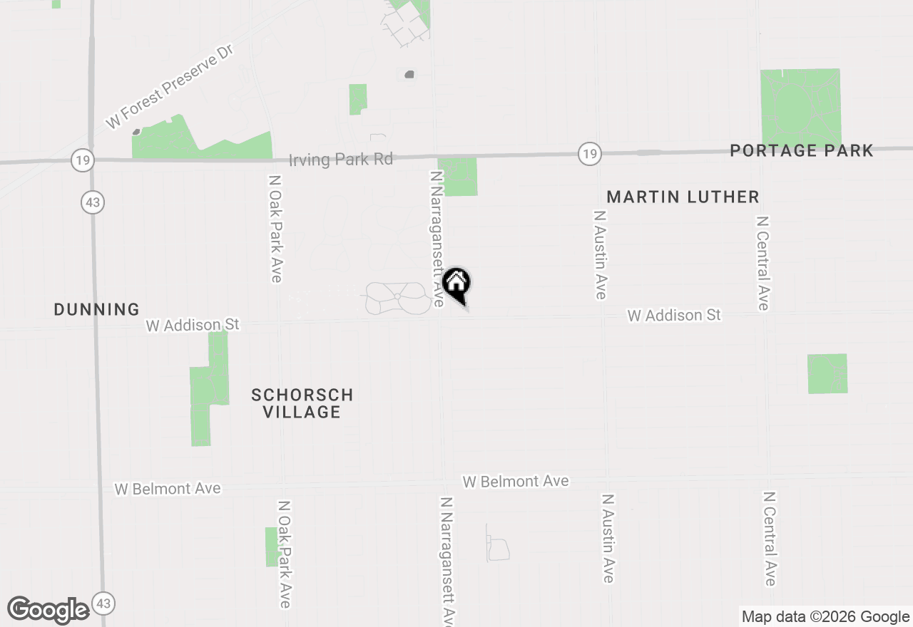 Map of 6336 W Addison Street, Chicago, IL 60634