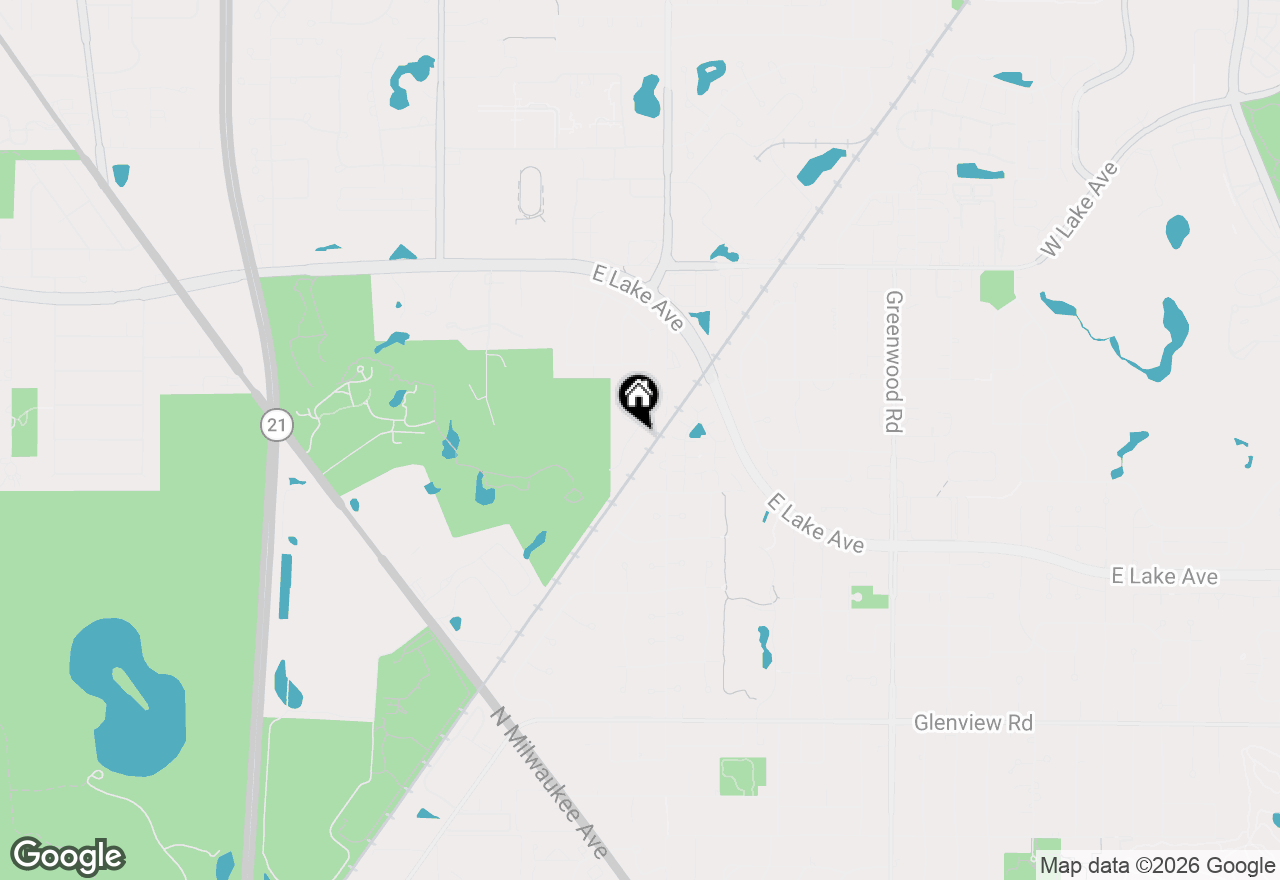 Map of 1445 Crown Lane, Glenview, IL 60025