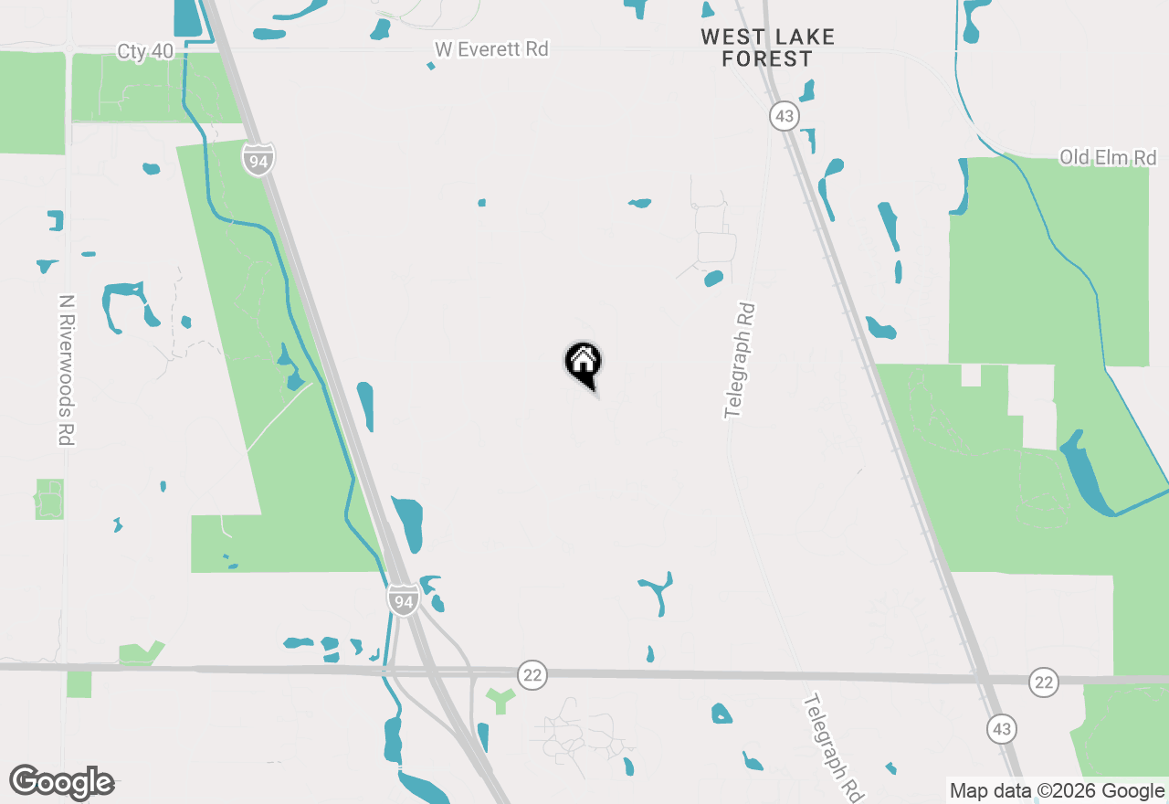 Map of 1671 Alexis Court, Lake Forest, IL 60045