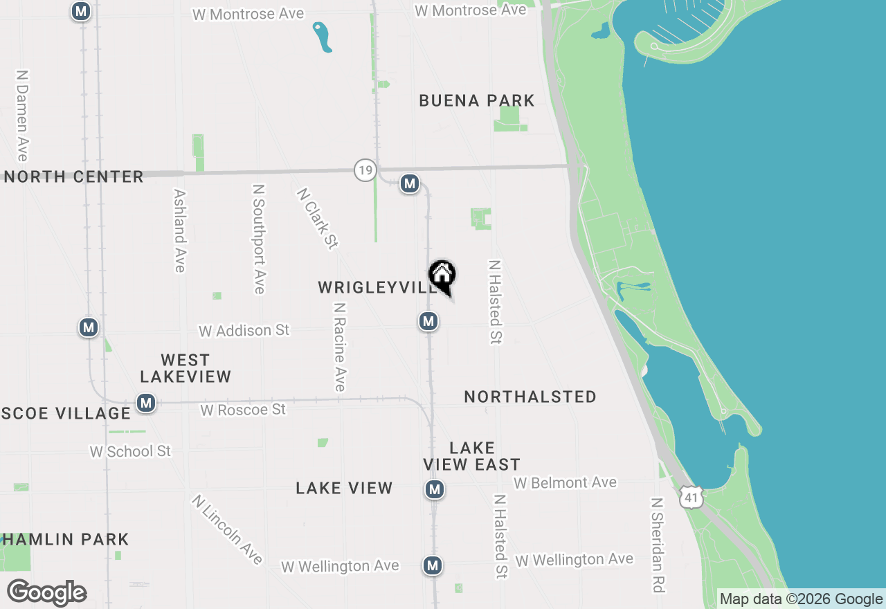 Map of 3633 N Wilton Avenue #1, Chicago, IL 60613