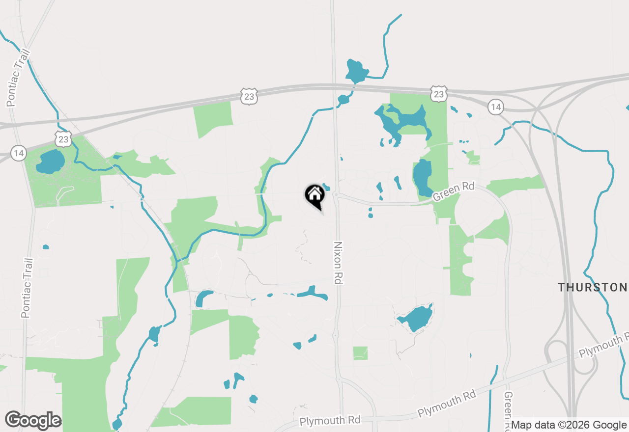 Map of 2733 S Spurway Drive, Ann Arbor, MI 48105